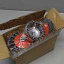 Wire Wheel Brush for 4 1/2 Angle Grinder, 5/8"-11 Thread Arbor,4 & 3 Inch Twist Knotted Coarse Crimped Wire Brushes (4pcs Wire Wheels)