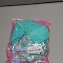 Kaei&Shi Floral Embroidered Garter Belt Set,Sheer Lingerie Sets for Women Sexy,Wedding Night Valentines Boudoir Outfits (Medium, Mint Green)