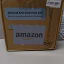 kelamayi Upgrade Broom and Dustpan Set, Self-Cleaning with Dustpan Teeth, Ideal for Dog Cat Pets Home Use, Super Long Handle Upright Stand Up Broom and Dustpan Set (Brown)