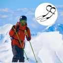 Wesnoy 2 Pcs Glove Strap Winter Ski Glove Leash Wrist Leash for Hanging Gloves Unisex Wrist Strap Extended Mitten Handcuff Straps for Men, Women, Skiing Snowboarding Accessories