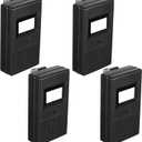 Kingdder 4 Pcs Garage Door Remote Compatible with Linear Delta 3 DT DTA DTD DTC DNT00002A 8 Dip Switch 310 MHZ Gate Opener Remote with Keychain (Black)