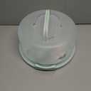 Cake Carrier with lid and Handle - Multipurpose Cake Stand with Lid for 10 Cake, Pie, Cupcakes - Cake Holder & Lid, Plastic Cake Container, Round Cake Cover for Transport & Storage (Seafoam Green)
