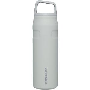 Stanley IceFlow Cap and Carry Water Bottle | Wide Mouth Twist Lid | Lightweight & Leakproof for Travel & Sports | Insulated Stainless Steel | BPA-Free (Fog Glimmer)