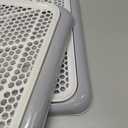 Mifoci 2 Pcs Dog Potty Tray Mesh Puppy Training Pad Holder Floor Protection Portable Pee Pad Pet Toilet Training Tray Litter Box Corner for Medium and Large Dogs (19.7 x 14.2 x 1.2 Inch)