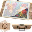 1500 Pieces Tilting & Rotating Puzzle Board, 34.25"  25.2", Portable Jigsaw Puzzle Table for Adults with 4 Drawers & Protective Cover, Ideal Gift for Mum (Medium(1500pc))