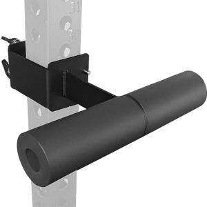 Upgrade Nordic Hamstring Curl Squat Rack Attachments with Pin Rod 3 Adjustment Holes for 2"x2",2.37"x2.37",3"x3"Power Rack, Sit Up Bar Foot Holder for Hamstring Curl Sit Up Split Squat Core Workout