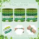 XunYee 60 Sets St. Patrick's Day Shamrock Bracelet Party Favors for Guest St. Patrick's Day Lucky Silicone Wristband Irish Blessing Cards and Bags Irish Party Gift for Women Family Friends Colleagues