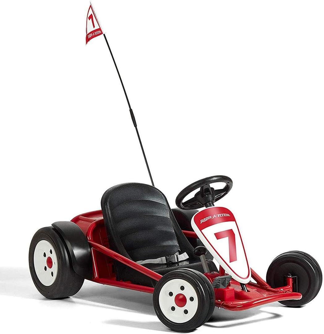 Radio Flyer Ultimate Electric Go-Kart, 24 Volt Outdoor Ride On Toy, Red Go Kart for Kids Ages 3-8