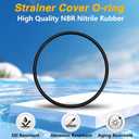 Threaded Strainer Cover with O-Ring Compatible with Hayward Super II SP3000 and SP3000X Pumps, Strainer Lid Fit for Hayward C Series Feeders, Pool Pump Cover Lid Replace# SPX3100D