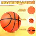 Civaner 20 Pcs Mini Soccer Basketball for Kids 4 Inch Inflatable Rubber Small Basketballs Gifts Toddlers Bouncy Toys Balls for Sports Beach Pool Theme Party Favor(Basketball Style)