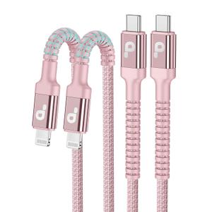 USB C iPhone Charger Cable Fast Charging, 2Pack 6FT USB Type C to Lightning Cable [Apple MFi Certified] iPhone Fast Charger Cord Compatible with iPhone 14/13/12/11 Pro Max/XS MAX/XR/XS/8/iPad-Pink