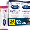 Pedialyte with Immune Support, Electrolyte Drink Powder with Vitamin C and Zinc, Advanced Hydration, Variety Pack: Fruit Punch and Mixed Berry, 24 Powder Packets, EXP - MAY 1 2026
