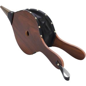 Gtongoko Fireplace Bellows 19" x 7.5" Large Fire Bellow for Indoor Outdoor Camping BBQ Wood Air Blower Hand Bellow Pump Pit Barbeque Fire Tools Accessories with Hanging Strap, Brown