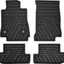TTX LIGHTING Rubber Floor Mats for Chevy Camaro 2016-2024, Black