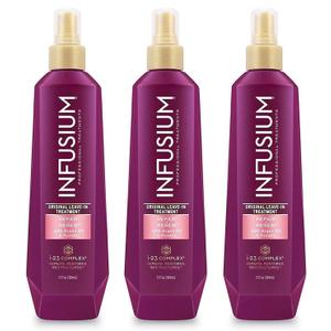 Infusium Professional Treatments - Original Leave-In Treatment - 13 FL OZ (384 mL) Per Bottle - Pack of 3 Bottles
