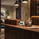 2 Pcs Bow Business Card Holders for Desk Wood&metal Black Cute Bow Aesthetic Business Card Display Stands for Women Office Home Desktop Tabletop