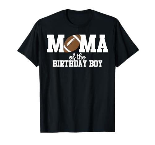 Mama of The Birthday Boy Football Lover First Birthday Party T-Shirt, Size S