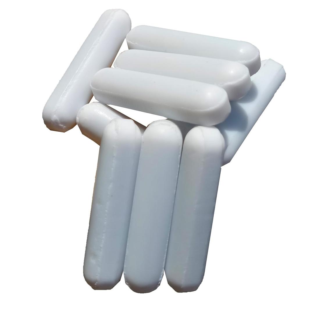 Magnetic Stirrer Stir Bar PTFE Magnetic Mixer Stir Bars (8X35mm, Cylinder Shape, 10PCS)