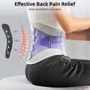 Freetoo Back Brace for Lower Back Pain Women with Bionic Support System, Adjustable Knitted Lumbar Support Belt, Breathable Mesh Design with Lumbar Pad, for Herniated Disc, Sciatica, Scoliosis, L