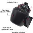 Boat Compass Flush Mount Compass, Marine Compass Dashboard with Light Pivoting, Dashboard Compass for Boat Car, Illuminated Dash Compass Surface Mount