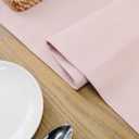 Soft Caddice Faux Linen Table Runner for Family Dinners or Gatherings, Indoor or Outdoor Parties, Everyday Use (12 x 72, Seats 4-6 People), Baby Pink