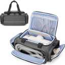 CURMIO CPAP Travel Bag Compatible with ResMed AirSense 11, AirSense 10, AirSense 10 elite, AirStart 10, Portable Carrying Case Compatible with Philips Dreamstation, 3B Medical Luna G3, XT Fit, Gray