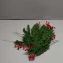 AFPV Christmas Decorations for Home Indoor Artificial Evergreen Pine Branches with Red Berry Stems for Christmas Trees, Plants Decor & Navidad Decoración (Red Berry Set)