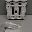 Shampoo and Conditioner Dispenser, Pollock Shower Soap Dispenser 3 Chamber No Drill, Wall Mounted Shampoo Body Wash Conditioner for Bathroom Large Capacity,White