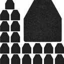 Nuanchu 20 Pack Urinal Mats for Men, Non-Slip Urinal Floor Mats for Commercial Use, Highly Absorbent, Bathroom Floor Pads for Men's Restroom (Black)