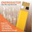 Energeaster Solid Indoor 12/2 W/G NMB Cable 250ft, Electrical Wire, Yellow