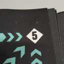 Football Footstep Training Mat, Soccer Training Mat 35 * 24IN, Soccer Skills Training Equipment with Storage Bag and Soccer Return Trainer Net (Black-Blue)