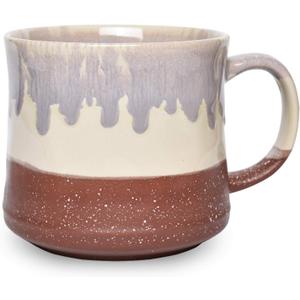 Bosmarlin Large Ceramic Coffee Mug, Big Tea Cup, 7 Colors to Choose, 21 Oz, Dishwasher and Microwave Safe, 1 PCS (Red)