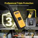 Retevis RB48A IP67 Waterproof Walkie Talkies Long Range Adults, Heavy Duty 2 Way Radio, Noise Reduction, Large PTT, 1000mW Speaker, 23-Hour, Rechargeable, for Manufacturing Construction (10 Pack), With Dual Charger