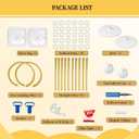 Balloon Arch Kit,Adjustable 8.2FT & 6FT Half Balloon Arch Stand with Base for Birthday Wedding Baby Shower Graduation Party Decorations(Gold)