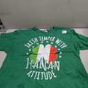 Irish Temper Italian Attitude St Patrick's Day Italian T-Shirt (Green, XXXL)