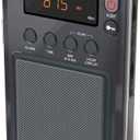 Eton - Elite Mini Compact AM/FM/Shortwave Radio, Internal AM Antenna and Telescoping FM/SW Antenna, Clock and Alarm, Sleep Timer, Custom Leather Case Included, Commitment to Preparedness