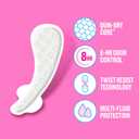 Carefree Panty Liners for Women, Thong Liners, Unwrapped, Unscented | Pantiliners, Carefree Liners, Daily Liners for Women, Light Periods and Leaks | 196ct (4 Packs of 49ct) 