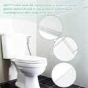 Comfortable Bathroom Toilet Tank Lid Bathroom Decor Accessories 40271 Universal Toilet Tank Replacement CoverWhite