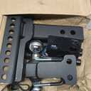 TYT Adjustable Truck Trailer Hitch for 2.5 inch Receiver, 6" Drop/Rise Tow Hitch with Dual Balls (2" & 2-5/16"), Includes Two Pin Locks & Hitch Tightener