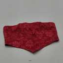 SOLY HUX Women's Sexy Tube Crop Top Floral Print Strapless Summer Going Out Bandeau Tops Burgundy Floral Small