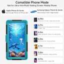 Upgrade Underwater Phone Case for Snorkeling, [50ft/15M] Deep Diving Waterproof Phone Case for iPhone 17-7 Pro/Pro Max/Plus/Mini, 16/17E, SE 2/3, Galaxy S10-S25 Plus/Ultra, A21-A56(Blue)