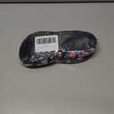 LeIsfIt Womens Slippers Adjustable Diabetic Slippers Wide Soft Arthritis Edema House Shoes Warm Fuzzy Slipper Socks with Rubber Sole (5.5-6.5, Navyflower)