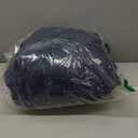 SLOW DOWN Women Winter Down Puffer Coat Warm Hooded Mid-Length Down Jacket for Women with Faux Fur Trim Hood and Pile Collar (Navy, M)