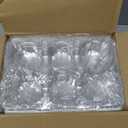 (6 Count x 40 Sets) Stackable Cupcake Containers with 240 Pack Liners, Plastic Cupcakes Boxes Holders for 6 cakes, High Tall Dome Lid Cupcakes Carrier, Clear Cupcake Trays/Containers/Holders