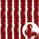118 Feet Red Christmas Tinsel Garland, Metallic Twist Garland Shiny Hanging Foil Tinsel Garland for Christmas Tree Home Office Party Decoration
