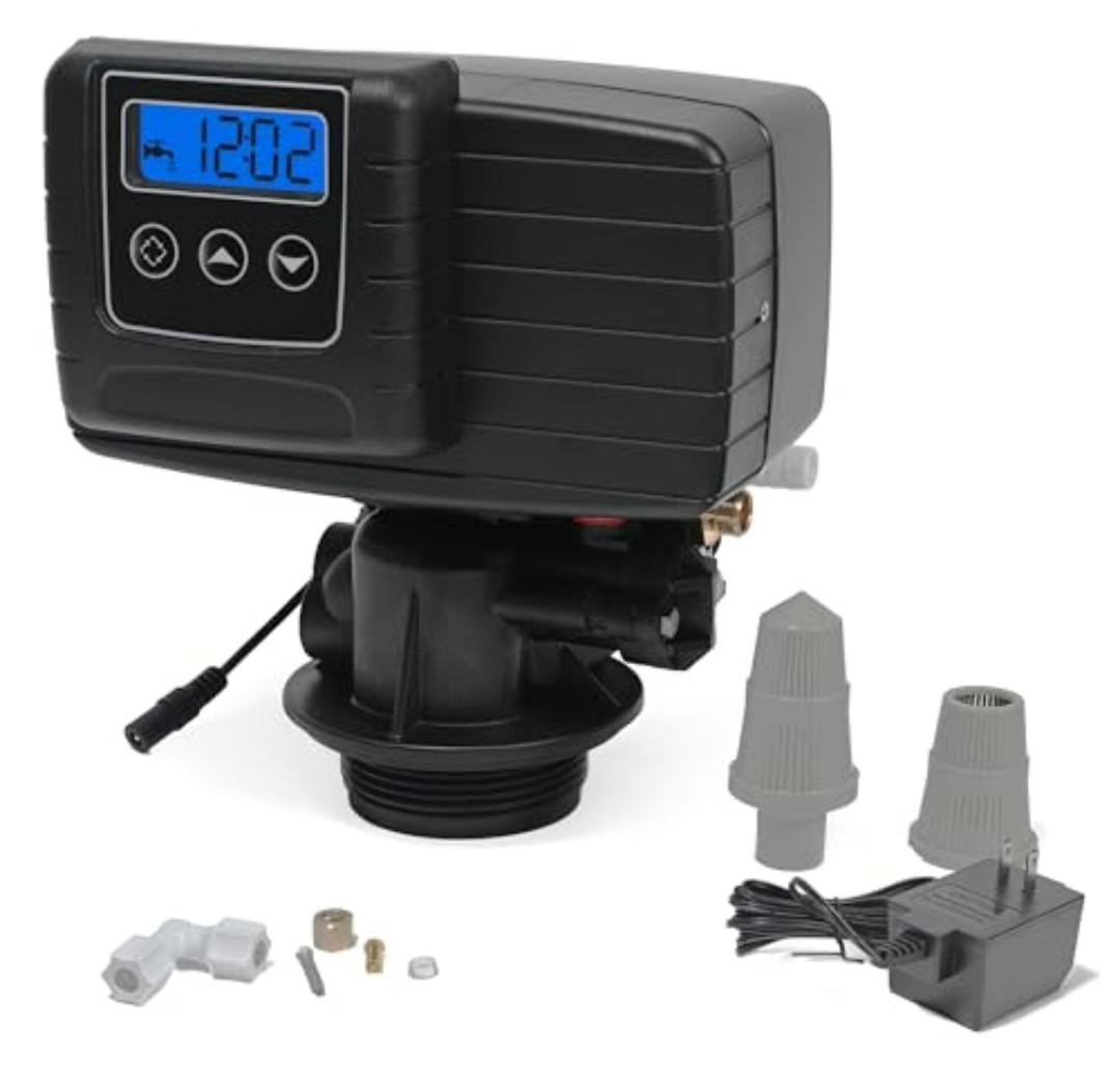 Time Type 5600SXT Water Softener Control Head, 110V Water Softener System Filter Control Head, Electronic Water Softener Valve, Inlet/Outlet DN25, Complete Accessories