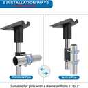 Starlink Gen 3 Mount Kit, Rustproof Stainless Steel Compatible with STARLINK Standard Dish for RV and Pole Mount, Adjustable Horizontal and Vertical Installation