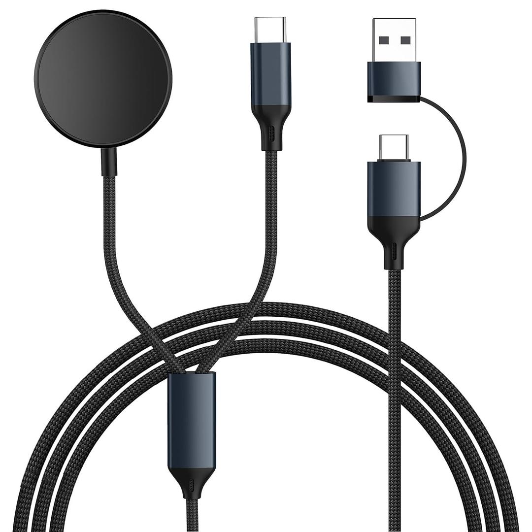 Fast Charger for Samsung Watch and Phone - 25W Fast Charging Cable for Samsung Galaxy s26/s25/s24/s23/s22 Ultra, Galaxy Watch Ultra 8/7/6/5/4 Charger - Supports Data Transfer, CarPlay & Android Auto