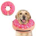 Supet Inflatable Dog Cone Collar Alternative After Surgery, Pet Neck Donut Collar Recovery E Collar for Neuter, Soft Dog Cone for Dogs, L