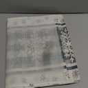 Artoid Mode Grey Buffalo Plaid Snowflakes Christmas Table Runner, Seasonal Winter Kitchen Dining Table Decoration for Home Party Decor 13x108 Inch (Silver)